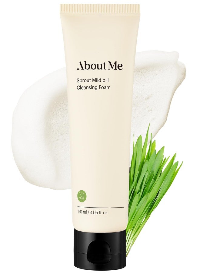 About Me Sprout Mild pH Cleansing Foam – Korean Wheat Broccoli Sprout Extract Face Wash for All Skin Types – Daily Gentle Cleansing with Amino Acids – Korean Skin Care – 4.05oz, 120ml - Image 1